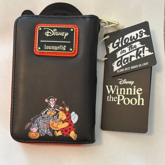 NWT-Loungefly Disney Winnie the Pooh Tigger Skeleton Hard Tag Wallet - Picture 2 of 4